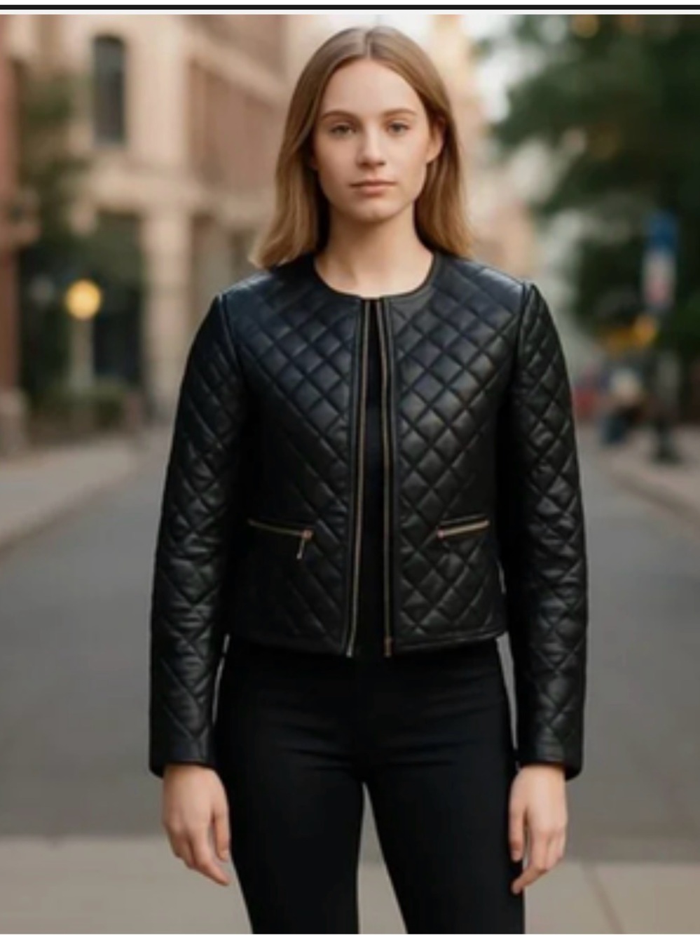 Jason Wu Quilted Faux Leather Jacket